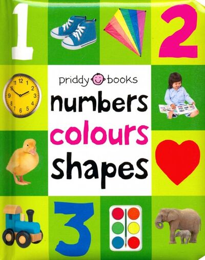 Книга: Numbers, Colours Shapes (soft to touch board book) (Priddy Roger) ; Priddy Books, 2017 