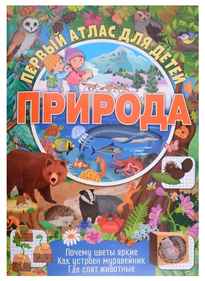 Книга: Первый атлас для детей. Природа (Новикова Е.) ; НД Плэй, 2022 