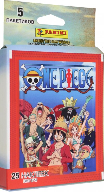 Блистер One Piece. Набор из 5 пакетов наклеек Panini 