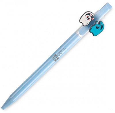 Ручка шариковая автоматическая "Глаза-ушки" (0,7 мм, синие чернила, в ассортименте) (52660) Феникс+ 