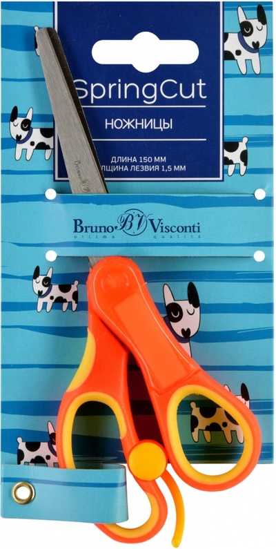 Ножницы из нержавеющей стали "Springcut" 15 см., в ассортименте (60-0020) Bruno Visconti 