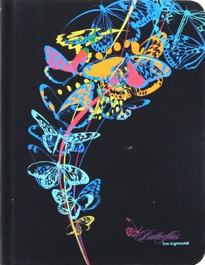 Записная книжка "Голубые бабочки" (96 листов, А6, линия) (С3359-01) АппликА 