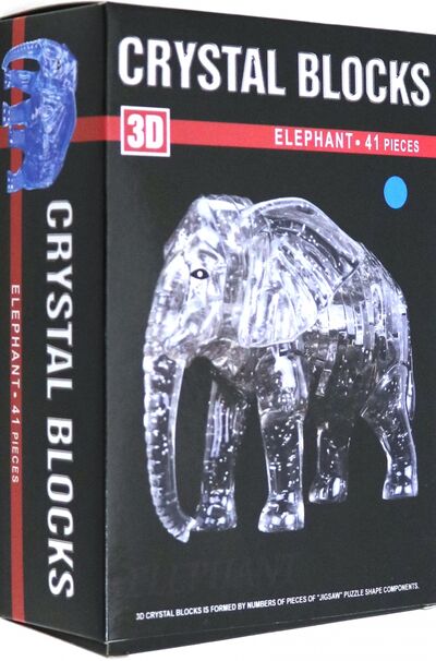 3D пазл "Слон" (41 деталь) (1396466) Рыжий Кот 