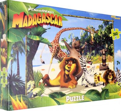 Puzzle-360 "Мадагаскар - 3" (96083) Степ Пазл 