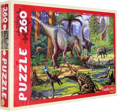 Puzzle-260 "Мир динозавров" (П260-1638) Рыжий Кот 