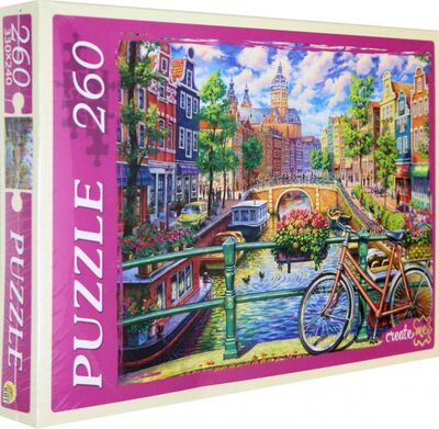 Puzzle-260 "Канал в Амстердаме" (П260-1778) Рыжий Кот 