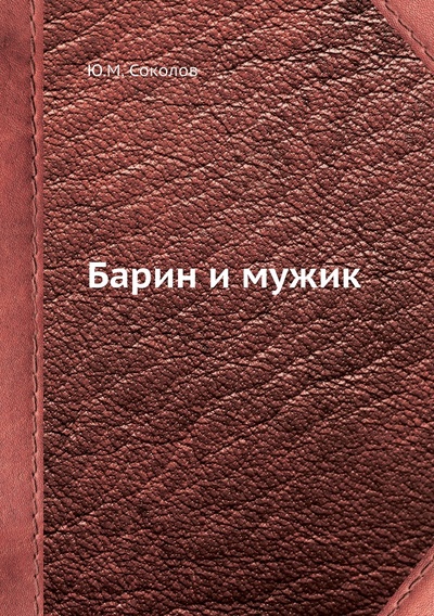Книга: Книга Барин и мужик (Соколов Юрий Матвеевич) , 2012 