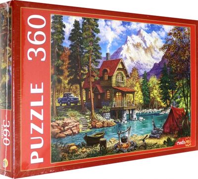 Puzzle-360 "Домик у красивого озера" (П360-0648) Рыжий Кот 