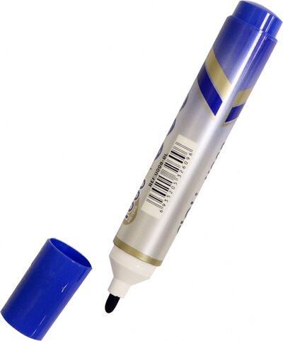 Маркер для досок "Mate", синий, круглый пишущий наконечник (EU008-BL) DELI 