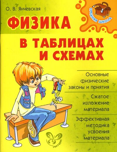 Книга: Физика в таблицах и схемах (Янчевская Ольга Владиславовна) ; Литера, 2021 