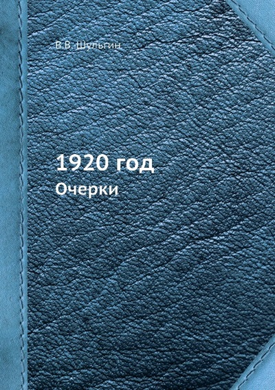 Книга: Книга 1920 Год, Очерки (Шульгин Василий Витальевич) , 2012 