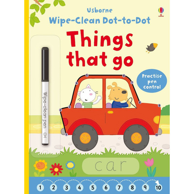 Книга: Книга Wipe-Clean Dot-to-Dot: Things that go (Felicity Brooks) ; Usborne Books, 2015 