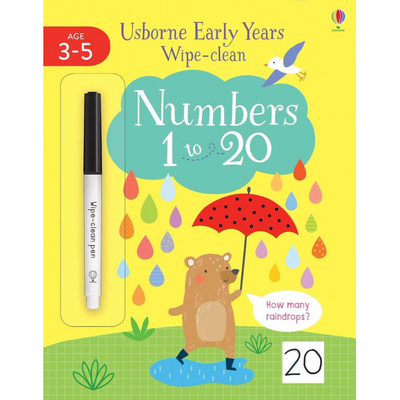 Книга: Книга Wipe-Clean Numbers 1-20 (Greenwell Jessica) ; Usborne Books, 2020 