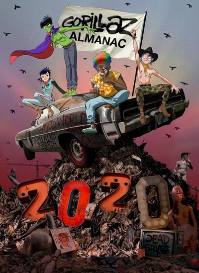 Книга: Gorillaz Almanac (Gorillaz, Caruana Ed, O`Malley Thomas) ; Z2 Comics, 2020 