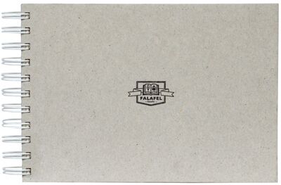 Скетчбук (62 листа, А5, гребень, кремовая бумага) (402744) Falafel 