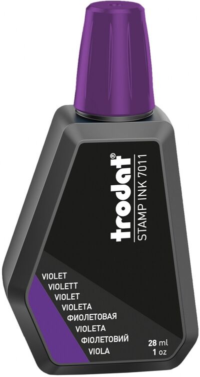 Краска штемпельная на водной основе, фиолетовая 7011 (220736) Trodat 
