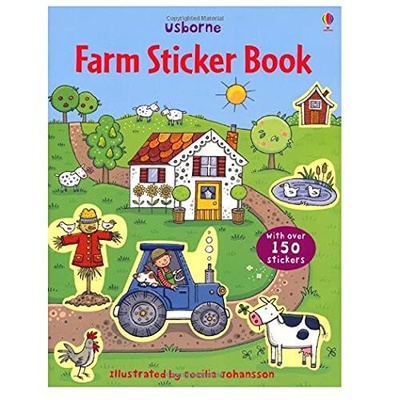 Книга: Книга с наклейками-стикерами На ферме / Usborne First Sticker Book Farm (Sam Taplin) ; Usborne Publishing Ltd., 2016 