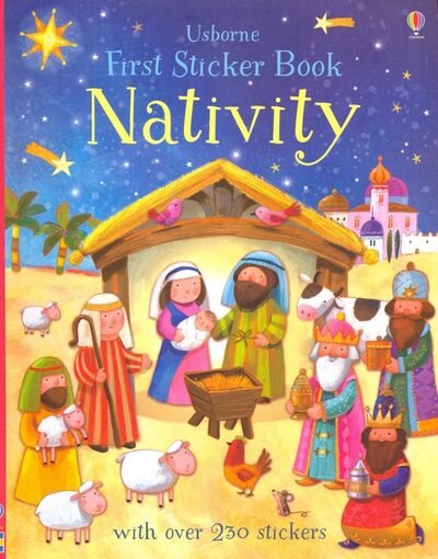 Книга: First Sticker Book. Nativity (Brooks Felicity) ; Usborne, 2016 