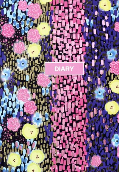Ежедневник недатированный "Diary. Цветочный мотив" (80 листов, А5, вельвет) (50701) Феникс+ 