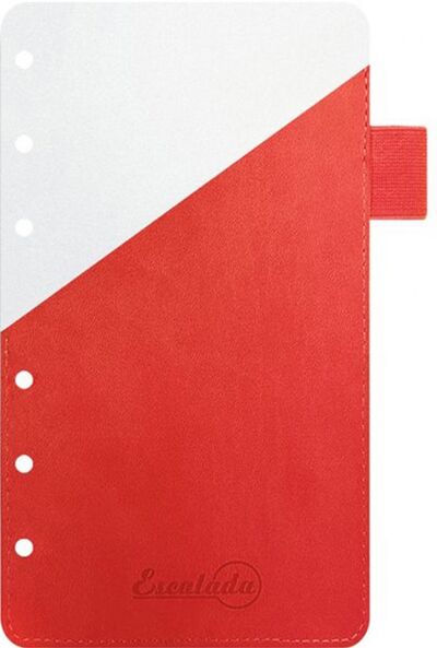Разделитель для ежедневника (А6, пластик + карман, красный) (50300) Феникс+ 