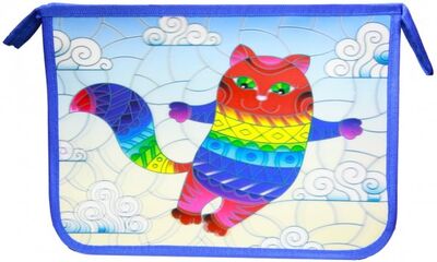 Папка на текстильной молнии "Кот" (А4, 23х32 см) (CY/1N-Cat) Arte Nuevo 