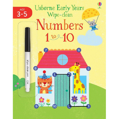 Книга: Wipe-Clean Numbers 1 to 10 (Jessica Greenwell) ; Usborne Books, 2019 
