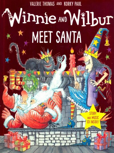 Книга: Winnie and Wilbur Meet Santa with audio (+CD) (Thomas Valerie) ; Oxford, 2017 