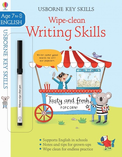 Книга: Usborne Key Skills Wipe-Clean Writing Skills 7-8 (Caroline Young) ; Usborne Publishing Ltd., 2020 