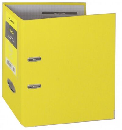 Папка-регистратор с арочным механизмом (A4, 75 мм, желтый) (EB20150) DELI 