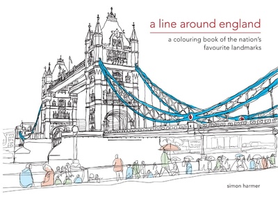 Книга: A Line Around England: A Colouring Book of the Nation's Favourite Landmarks (Harmer Simon) ; Portico, 2015 