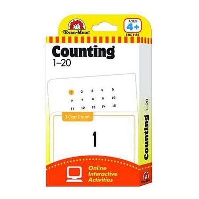 Книга: Flashcards: Counting 1-20/Карточки: Счет 1-20 (No name) ; Evan-Moor Educational Publishers
