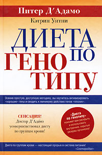 Книга: Диета по генотипу (Питер Д'Адамо, Кэтрин Уитни) ; АСТ, Neoclassic, АСТ Москва, 2010 