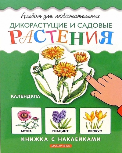 Книга: Дикорастущие и садовые растения. Книжка с наклейками (Шустова Инна Борисовна) ; Дрофа Плюс, 2006 