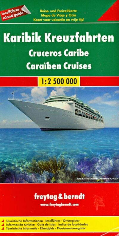 Книга: Caribbean Cruises 1:2 500 000; Freytag & Berndt, 2013 