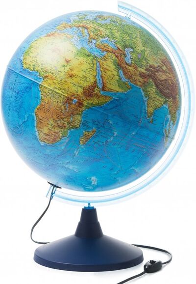 Глобус Земли физический, d=400 мм, с подсветкой (Ке014000244) Globen 