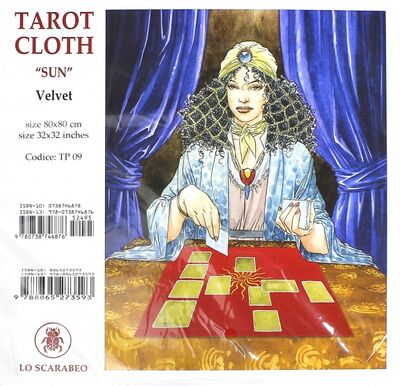 Книга: Скатерть для карт Таро "Солнце"; Аввалон-Ло Скарабео, 2015 