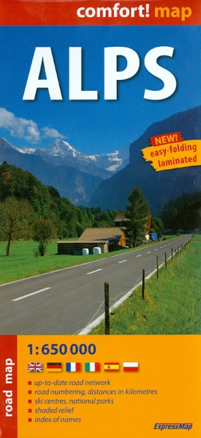 Книга: Alps 1: 650 000; ExpressMap, 2013 