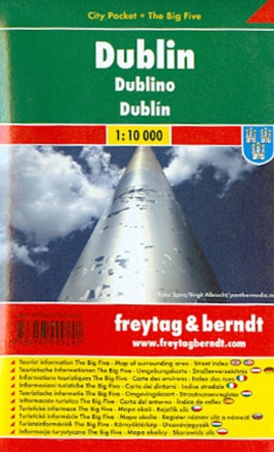 Книга: Dublin City pocket +The big Five 1: 10000; Freytag & Berndt, 2013 
