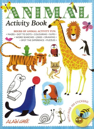 Книга: Animal Activity Book (Gree Alain) ; Button Books