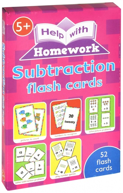 Книга: Subtraction (52 flash cards); Autumn Publishing, 2018 