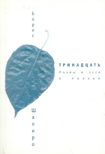 Книга: Тринадцать: Поэмы и эссе о поэзии (Шапиро Борис Израилевич) ; Алетейя, 2008 