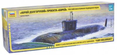 Атомная подводная лодка "Юрий Долгорукий" проект "Борей" К-535 1/350 (9061) Звезда 