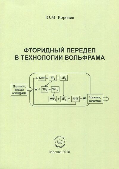 Книга: Фторидный передел в технологии вольфрама (Королев Юрий Михайлович) ; Спутник+, 2018 