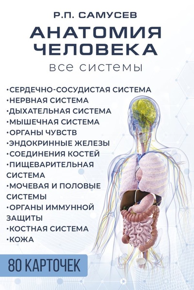 Книга: Анатомия человека. 80 карточек (Самусев Рудольф Павлович) ; ООО 