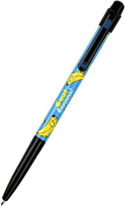 Ручка шариковая Кот, Собака, Банан, автоматическая, синяя, в ассортименте Феникс+ 