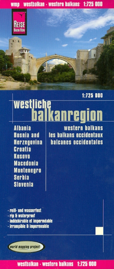 Книга: Westliche Balkanregion, 1:725 000; Reise Know-How, 2012 