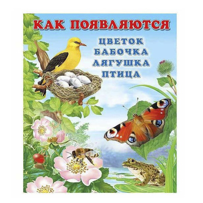 Книга: Книга Как появляется цветок, бабочка, лягушка, птица Гурина И. (Гурина И.) , 2020 