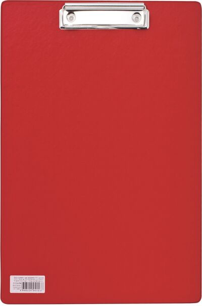 Доска-планшет "Comfort" с верхним прижимом, красная (222658) Brauberg 