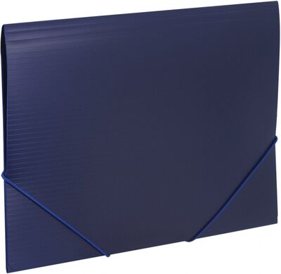 Папка на резинке (синяя) (221797) Brauberg 