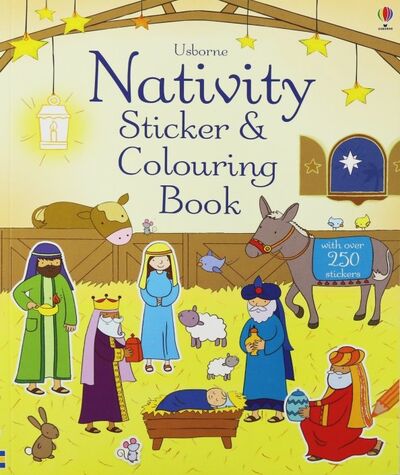 Книга: Nativity Sticker and Colouring Book (Brooks Felicity) ; Usborne